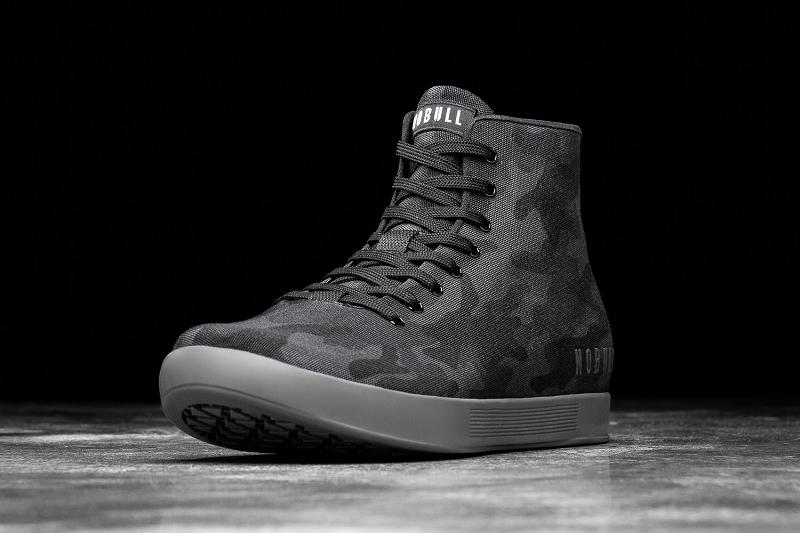 Camo Nobull High-Top Night Camo Canvas Men's Trainers | CA X1511Y